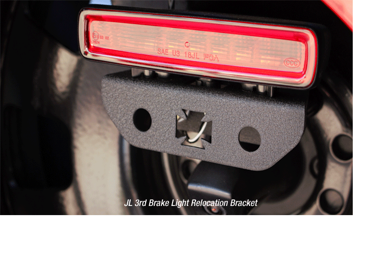 JL 3rd Brake Light Relocation Bracket