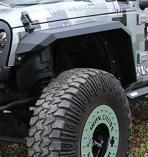 Front Jeep JK Steel Fender Flares