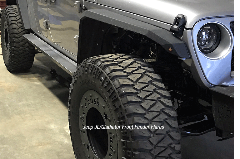 Front Jeep JL / Gladiator Steel Fender Flares