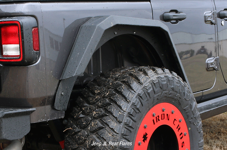 Rear Jeep JL /Gladiator Steel Fender Flares