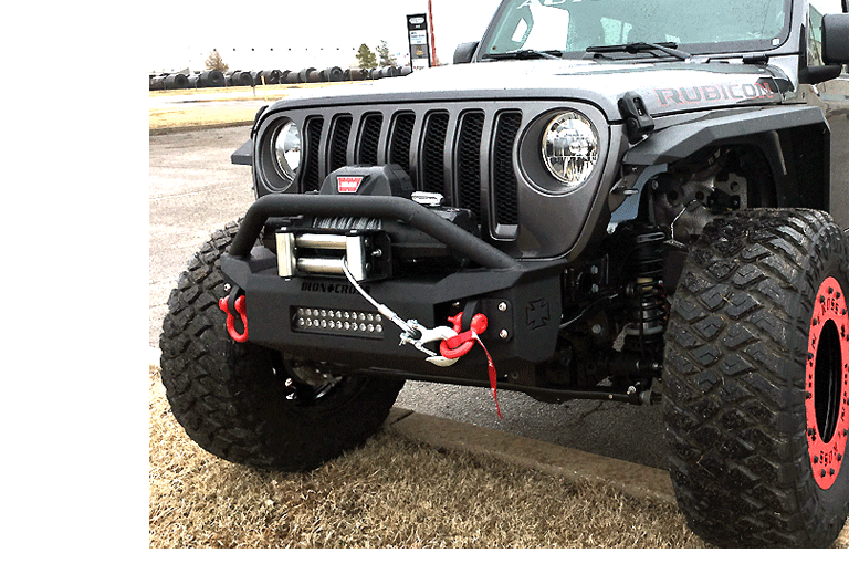 Stubby Front Jeep JL Bumper with Bar